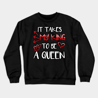 King and Queen Couple Shirt for Her Crewneck Sweatshirt